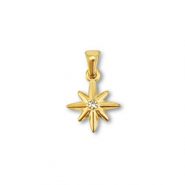 Anhänger aus Stainless Steel - Rostfreiem Stahl Star Gold