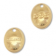 BY31® Anhänger aus Stainless Steel - Rostfreiem Engelszahlen 888 / Balance Gold