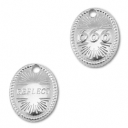 BY31® Anhänger aus Stainless Steel - Rostfreiem Engelszahlen 666 / Reflect Silver