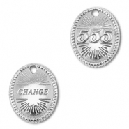 BY31® Anhänger aus Stainless Steel - Rostfreiem Engelszahlen 555 / Change Silver