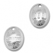 BY31® Anhänger aus Stainless Steel - Rostfreiem Engelszahlen 111 / Intuition Silver