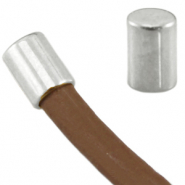 Metall DQ Endkappen Tube Ø3mm Antik silber (Nickelfrei)