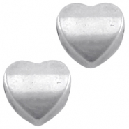 DQ Metall Herz 8mm Antik silber (Nickelfrei)