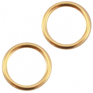 Metall DQ geschlossene Ring 13.5mm Gold (Nickelfrei)