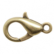 Zubehör Metall DQ Karabinerverschluss12mm Antik bronze (Nickelfrei)