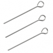 Metall DQ Kettelstift 25mm Antik silber (Nickelfrei)