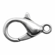 Zubeh&ouml;r Metall DQ Karabinerverschluss 10mm Antik silber (Nickelfrei)
