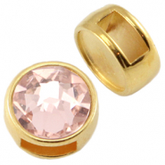 Metall DQ Schieber für SS34 flatback und 7m Cabochon Gold (Nickelfrei)