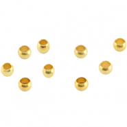Metall DQ Quetschperlen 3.0 mm Gold (nickelfrei)