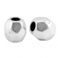 Perle DQ Metall Facett Antik silber (Nickelfrei)