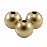 Metall DQ Perlen rund 3mm Antik bronze (nickelfrei)
