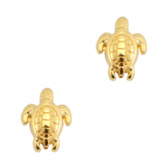 Perlen Metall DQ Schildkr&ouml;te Gold (Nickelfrei)