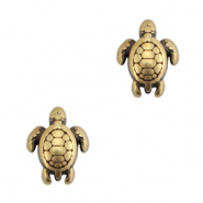 Perlen Metall DQ Schildkröte Antik bronze (Nickelfrei)