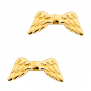 Perlen Metall DQ Angel Wings / Engelfl&uuml;gel Gold (Nickelfrei)