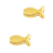 Perlen Metall DQ Fisch Gold (Nickelfrei)