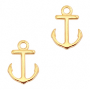 Anh&auml;nger Metall DQ Anker Gold (Nickelfrei)