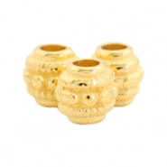 Perlen Metall DQ deco 6mm Gold (Nickelfrei)