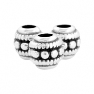 Perlen Metall DQ deco 6mm Antik silber (Nickelfrei)