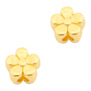 Perlen Metall DQ Blume 4mm Gold (Nickelfrei)