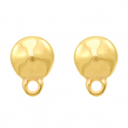 Zubeh&ouml;r Metall DQ Earpin rund mit &Ouml;se Gold (Nickelfrei)