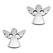 Anhänger Metall DQ Zwischenstück Angel Antik silber (Nickelfrei)