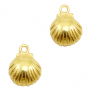 Anh&auml;nger Metall DQ Muschel Gold (Nickelfrei)