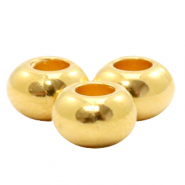 Perlen Metall DQ 6mm Gold (Nickelfrei)