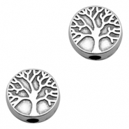 Perlen Metall DQ Disc Baum Antik silber (Nickelfrei)