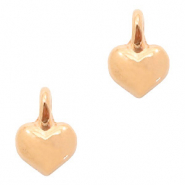 Anh&auml;nger Metall DQ Herz Rosegold (Nickelfrei)