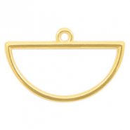 Anh&auml;nger Metall DQ halber Zirkel Gold (Nickelfrei)