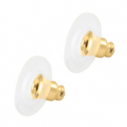 Zubeh&ouml;r Metall DQ Ohrstopper Ohrringe Gold (Nickelfrei)