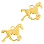 Anh&auml;nger Metall DQ Horse Gold (Nickelfrei)
