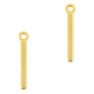 Anh&auml;nger Metall DQ Bar Gold (Nickelfrei)
