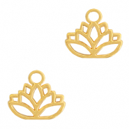 Anh&auml;nger Metall DQ Lotus Gold (Nickelfrei)