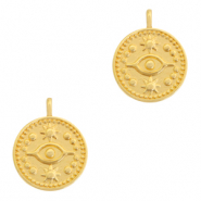 Anh&auml;nger Metall DQ Eye 15mm Gold (Nickelfrei)