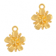 Anh&auml;nger Metall DQ Blume Gold (Nickelfrei)