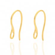 Stainless Steel - Rostfrei Stahl Ohrringe mit &Ouml;se Gold