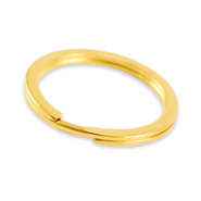 Zubehör Metall DQ Schlüssel Anhänger Ring 25mm Gold (Nickelfrei)