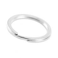 Zubehör Metall DQ Schlüssel Anhänger Ring 25mm Antik silber (Nickelfrei)