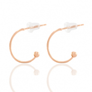 Zubeh&ouml;r Metall DQ Creolen 15mm Rosegold (Nickelfrei)