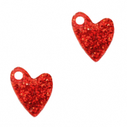 Anhänger Plexx Herz Glitzer Ruby red