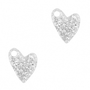 Anhänger Plexx Herz Glitzer Silver