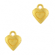 Anh&auml;nger Metall DQ Heart Gold (Nickelfrei)