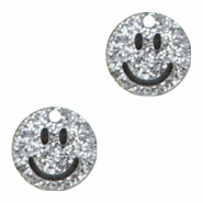 Anhänger Plexx Smiley Silver glitter