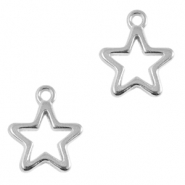 Anh&auml;nger Metall DQ Stern Antik silber (Nickelfrei)