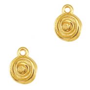 Anh&auml;nger Metall DQ spiral Gold (Nickelfrei)