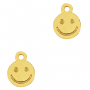 Anhänger Metall DQ Smiley Gold (Nickelfrei)