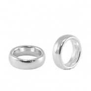 Zubehör Metall DQ Ring 8mm Antik Silber (Nickelfrei)