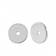 Perlen Metall DQ Disc Rondellen 8mm Antik Silber (Nickelfrei)