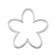 Anhänger Metall DQ Anhänger / Zwischenstück Flower Antik silber (Nickelfrei)